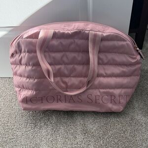 Victoria's Secret Light Pink Quilted Travel Bag